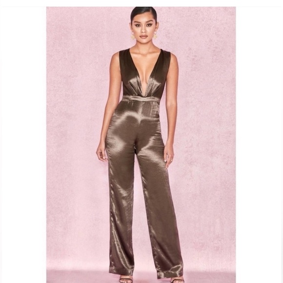 House of CB Olive Pant Jumpsuit | Aleeyah - Picture 5 of 10